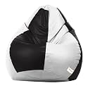 Sattva Classic Bean Bag Cover (Without Beans) XXXL Size - Black White
