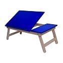 Sattva Portable Folding Laptop/Study Table Double Style Blue Colour