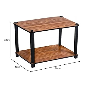 sattva turn-n-tube 2 tier corner display rack multipurpose wall corner bookshelf standing rack shelf living room metal easy assembly space saving_rectangle shape