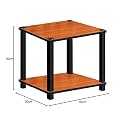 SATTVA Turn-N-Tube 2 Tier Corner Display Rack Multipurpose Wall Corner Bookshelf, Standing Rack Shelf, Living Room, Metal, Easy Assembly, Space Saving_Square Shape