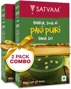 satvam panipuri masala pack of 2  2  100 grams 2 x 100 g