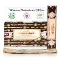 Satya Cinnamon Incense Sticks, Satya Bng (Bangalore) Insenses 15gmx12 Pack with Raajsee Incense Holder Bundle, Satya Nagchampa Natural Incense