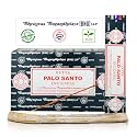 Satya Nag Champa Palo Santo Incense Sticks, Satya Bng (Bangalore) Insenses 15gmx12 Pack with Raajsee Incense Holder Bundle, Nag Champa Natural Incense