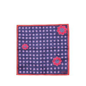 satya paul purple silk tie pocket square metal cufflink set for men