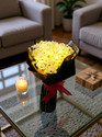 Satyam Kraft 1 Pcs Artificial Baby's breath Flower Bouquet with light for Gift for Her/Him White Rose Artificial Flower