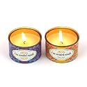 SATYAM KRAFT 2 Pcs Tin Can Round Shape Aroma Scented Soy Wax Candle Gift Perfect for Home Decoration,Surprise Decoration,Birthday,Wedding,Any Occasion Decorative Candles (Pack of 2)