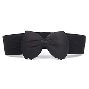 satyam kraft 1 pcs women39s bowknot design stretchable stylish design ladies womens waist belts kanduro-belt for fancy girls women saree western dress gown traditional dress for valentineblack