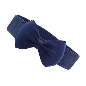 satyam kraft fabric 1 pcs women39s bowknot design stretchable stylish design ladies womens waist belts kanduro-belt for fancy girlssareewestern dressgowntraditional dress for valentinenavy blue