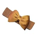 SATYAM KRAFT 1 Pcs Women's Bowknot Design Stretchable | Stylish Belt for Ladies, Girls | Western &amp; Traditional Chain Belt | Party Wedding Fashion (Brown)