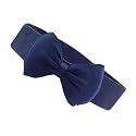 SATYAM KRAFT Fabric 1 Pcs Women's Bowknot Design Stretchable Stylish Design Ladies Womens Waist Belts Kanduro-Belt For Fancy Girls,Saree,Western Dress,Gown,Traditional Dress For Valentine(Navy Blue)