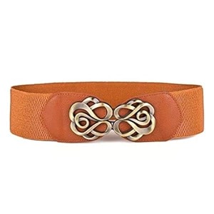 satyam kraft 1 pcs women39s stretchy vintage elastic wide waist adjustable stylish design ladies womens for giftbrown 1 piece