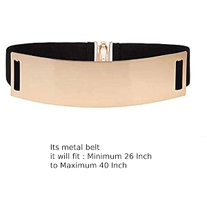 satyam kraft women39s metal wide plate adjustable silver ladies kanduro-belt for diwali gift birthday anniversary women and girls 35 cm wide