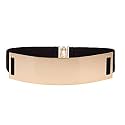 SATYAM KRAFT Women's Metal Wide Plate Adjustable Silver Ladies kanduro-Belt for Diwali Gift, Birthday, Anniversary Women and Girls (3.5 cm Wide)