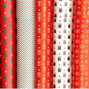 satyam kraft 10 pcs red and white gift wrapping paper sheets for birthday packing giftingwrapping paper set gift wrapper to wrap valentine gifts size  71 cm x 48 cm