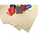 SATYAM KRAFT 10 Pcs Plain Gift Wrapping Paper with Free 10 Gift Tags for Birthday Packing, Gifting,Valentine Wrapping Paper Set, Gift Packing Materials (Pack of 10) (PAPER SIZE : 28 Inch x 19 Inch)