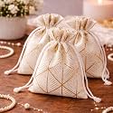 SATYAM KRAFT 100 Pcs Jute Potli Bags