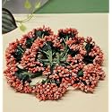 SATYAM KRAFT 12 Bunch Decorative Artificial Pollen Flower Perfect for Tiara, Wedding Jewelry &amp; DIY Making Flowers for Bouquet, Hamper, Trousseau Decoration Items(12 Bunch of 144 Pollen Each)