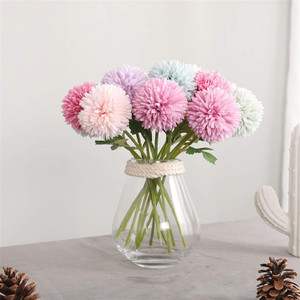 satyam kraft 15 pcs artificial chrysanthemum hydrangea ball flower homeliving roomwedding multicolor chrysanthemum artificial flower