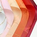 SATYAM KRAFT 5 Pcs Waterproof Korean Gradient Gift &amp; Bouquet Wrapping/DIY Paper Sheets | Colorful Paper for Birthday, Wedding, Enagagement, Anniversary, Chocolate Packing, Return Gifts ,Floral Decoration &amp; Christmas G