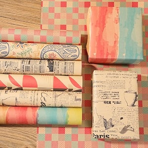satyam kraft 5 pcs korean wrapping paper for gift packing  gift sheets for himher girlfriend boyfriend birthday wedding enagagement anniversary chocolate packing return gifts floral decoration multi print paper