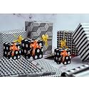 SATYAM KRAFT 6 Pcs Gift Wrapping Paper with free 6 Gift Tags for Envelope Making, Card Making, Christmas Gifts Wrapping, DIY, Arts and Crafts (Pack of 6) (28 * 19 Inches)Black