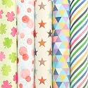 SATYAM KRAFT 5 Pcs Gift Wrapping paper for gift packing, Bouquet | gift sheets for Him/Her, Girlfriend, Boyfriend, Birthday, Wedding, Enagagement, Anniversary, Chocolate Packing, Return Gifts, Floral Decoration &amp; Christma