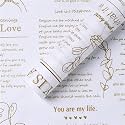 SATYAM KRAFT 5 Pcs Gradient Korean Gift &amp; Bouquet Paper | Wrapping paper for gift packing | gift sheets for Him/ Her, Mother's Day, Birthday, Wedding, Enagagement, Anniversary, Chocolate Packing, Return Gifts, Floral 