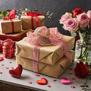 satyam kraft 5 pcs korean wrapping paper for gift packing  gift sheets for himher girlfriend boyfriend birthday wedding enagagement anniversary chocolate packing return gifts floral decoration brown paper