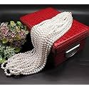 SATYAM KRAFT 600 Pcs White Artificial Pearl Beads (8mm) | Moti Beads for Jewelry Making, Crafts, Embroidery, DIY Art Projects, Scrapbooking, Gift Packing &amp; Wedding Decoration