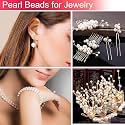 SATYAM KRAFT 6mm White Pearl Beads (1200 pcs) – Artificial Moti for DIY Jewelry, Crafting, Beading, Embroidery &amp; Scrapbooking – Ideal for Gifts &amp; DIY Projects