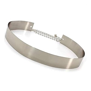 satyam kraft women39s metal wide plate adjustable silver ladies kanduro-belt for diwali gift birthday anniversary women and girls 35 cm wide