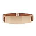 SATYAM KRAFT Women's Metal Wide Plate Adjustable Silver Ladies kanduro-Belt for Diwali Gift, Birthday, Anniversary Women and Girls (3.5 cm Wide)
