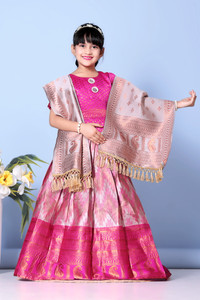 satyamfab indi girls lehenga choli ethnic wear printed lehenga choli and dupatta set