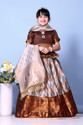 satyamfab Girls Lehenga Choli Ethnic Wear Printed Lehenga, Choli and Dupatta Set