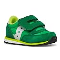 Saucony, Unisex, Jazz Hook &amp; Loop Sneakers (Toddler/Little Kid), Green/Lime/White, 10 Toddler, M