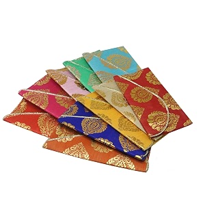 SAUDEEP INDIA Pack of 7 Raw Silk