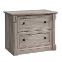 Sauder Palladia 2 Drawer File Cabinet, Lateral Filing Cabinets for Home Office, Hanging File Folders Organizer, Interlocking Drawers, in Split Oak Finish