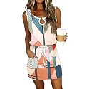 SAUKOLE Women39s Flutter Sleeveless Leopard Print Ruffle