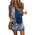 SAUKOLE Women39s Flutter Sleeveless Leopard Print Ruffle