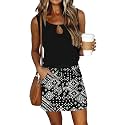 SAUKOLE Women39s Flutter Sleeveless Leopard Print Ruffle