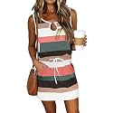 SAUKOLE Women39s Flutter Sleeveless Leopard Print Ruffle