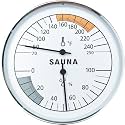 Sauna Thermometer Hygrometer, 70-250°F & 0-100% RH Gauge for Sauna Rooms
