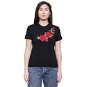 Saundarya Women39s Embellished T-Shirt Hosiery Fabric Half