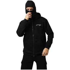 BE SAVAGE Balaclava Zipper Hoodie for Men