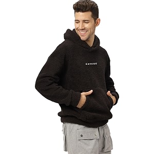 BE SAVAGE Sherpa Fabric Long Sleeves with
