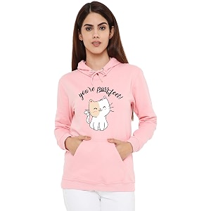 BE SAVAGE Womens Purrfect Hoodie Suitable for