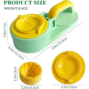savara 3 in 1 momos maker machine dumpling maker gujiya mould  samosa kachori puri maker tool  manual dumpling press kitchen tool easy to use