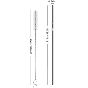 SAVE Stainless Steel Metal Straws Reusable