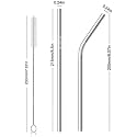 SAVE Stainless Steel Metal Straws Reusable