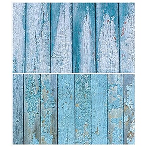 1 sheet 2 in 1 3d flat lay tabletop double-sided photography backdrop photo studio flatlay background pvc wrinkle-free for small product shoot peeled blue wood pattern
